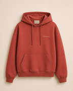 XEMORIX XMRX-044 Signature Minimalist Hoodie — Terracotta Edition