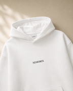 XEMORIX XMRX-049 Signature Essential Youth Hoodie — White Edition