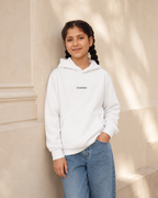 XEMORIX XMRX-049 Signature Essential Youth Hoodie — White Edition