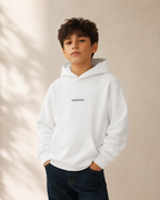 XEMORIX XMRX-049 Signature Essential Youth Hoodie — White Edition