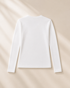 XEMORIX XMRX-048 Essential V-Neck Long Sleeve — White Edition