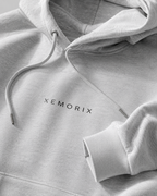 XEMORIX XMRX-007 Simple Monogram Zip Hoodie — Black Edition