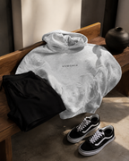 XEMORIX XMRX-007 Simple Monogram Zip Hoodie — Black Edition
