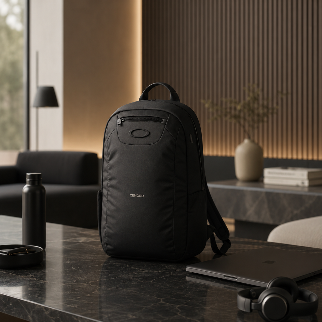 XEMORIX XMRX-036 Signature Utility Backpack — Black Everyday Travel Pack