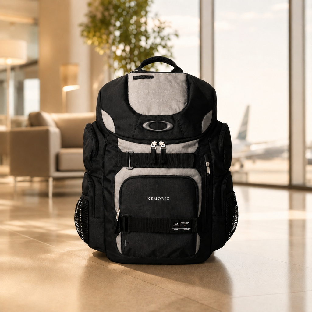 XEMORIX XMRX-038 Signature Enduro 2.0 Backpack —30L Utility Travel Backpack (Black & Gray)