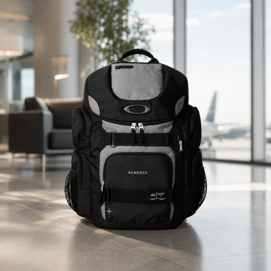 XEMORIX XMRX-038 Signature Enduro 2.0 Backpack —30L Utility Travel Backpack (Black & Gray)
