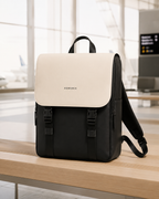 XEMORIX XMRX-028 Signature Backpack — White & Black Travel Backpack
